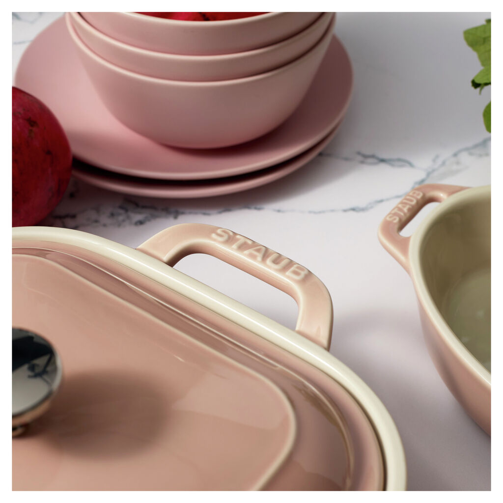 4-pc, Macaron Mixed Baking Dish Set, Light Pink,,large