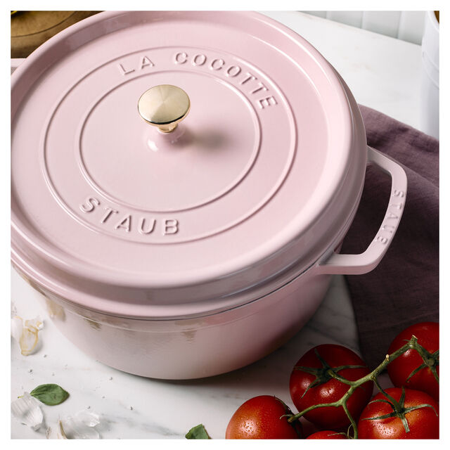 5.5 qt, Round, Dutch Oven, Peony Pink,,large