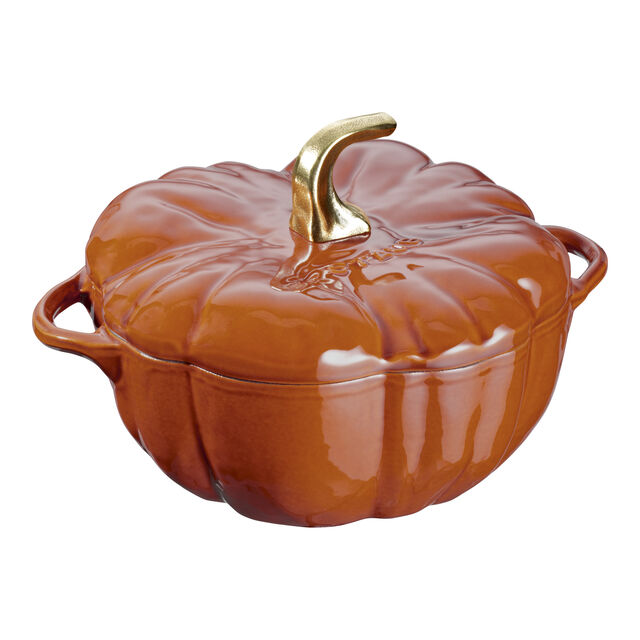 3.5 qt, Pumpkin, Dutch Oven With Brass Knob, Burnt Orange,,large