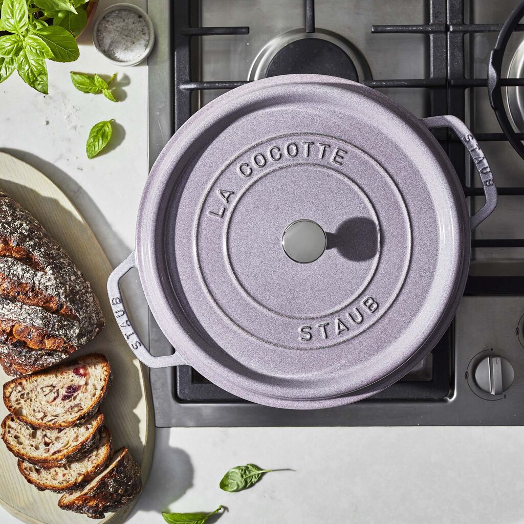 4 qt, Round, Dutch Oven, Lilac,,large