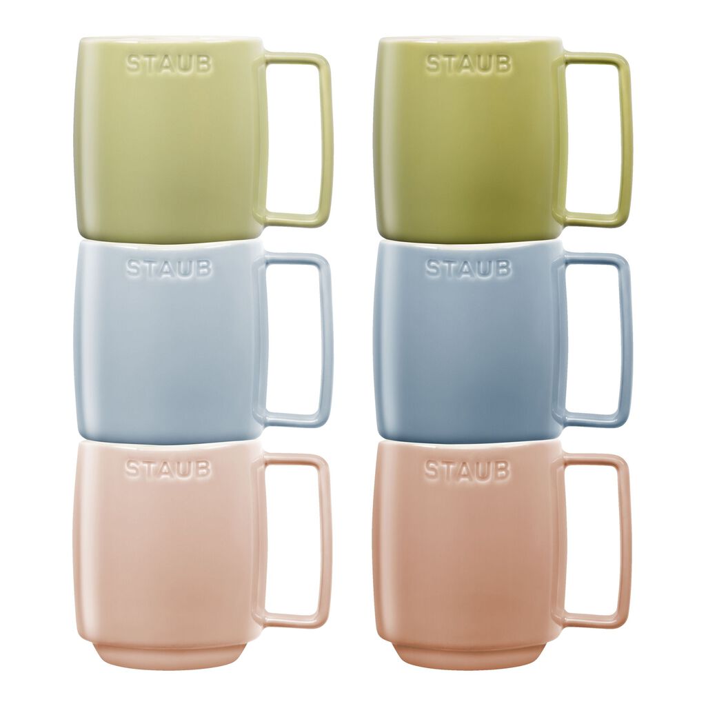 11.8-oz-/-6-pc Macaron Coffee/Tea Mugs,,large