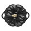 3.5 qt, Pumpkin, Dutch Oven With Brass Knob, Matte Black,,large preview