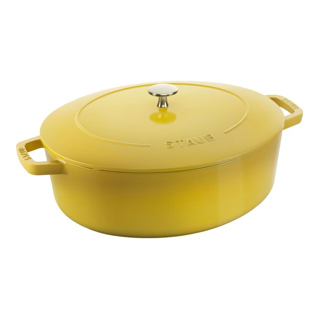 6 qt, Wide Oval French Oven, Citron,,large