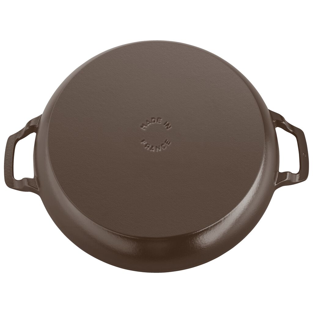 3.5 qt, Braiser With Glass Lid, Matte Espresso,,large
