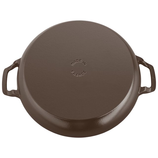 3.5 qt, Braiser With Glass Lid, Matte Espresso,,large
