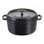 7 qt, Round, Dutch Oven Buster And Punch, Matte Black,,large preview