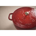5 qt, Essential French Oven with Horse Lid, Cherry,,large