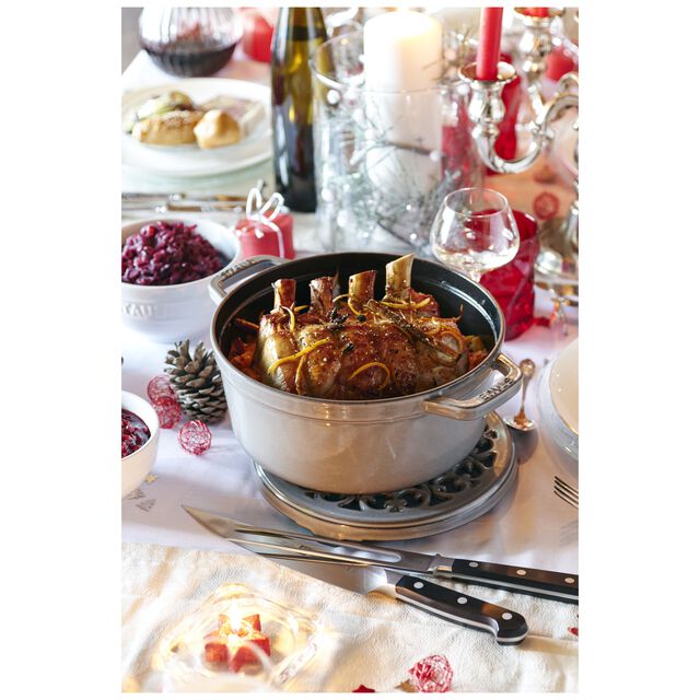 5.5 qt, Round, Dutch Oven, Graphite Grey - Factory Second,,large