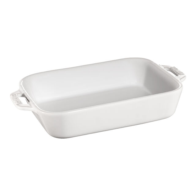 2-pc, Rectangular Baking Dish Set, White,,large