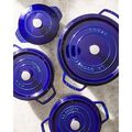 7 qt, Round, Dutch Oven, Dark Blue,,large