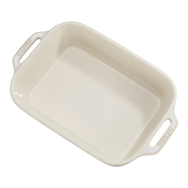 2-pc, Rectangular Baking Dish Set, Ivory-White,,large