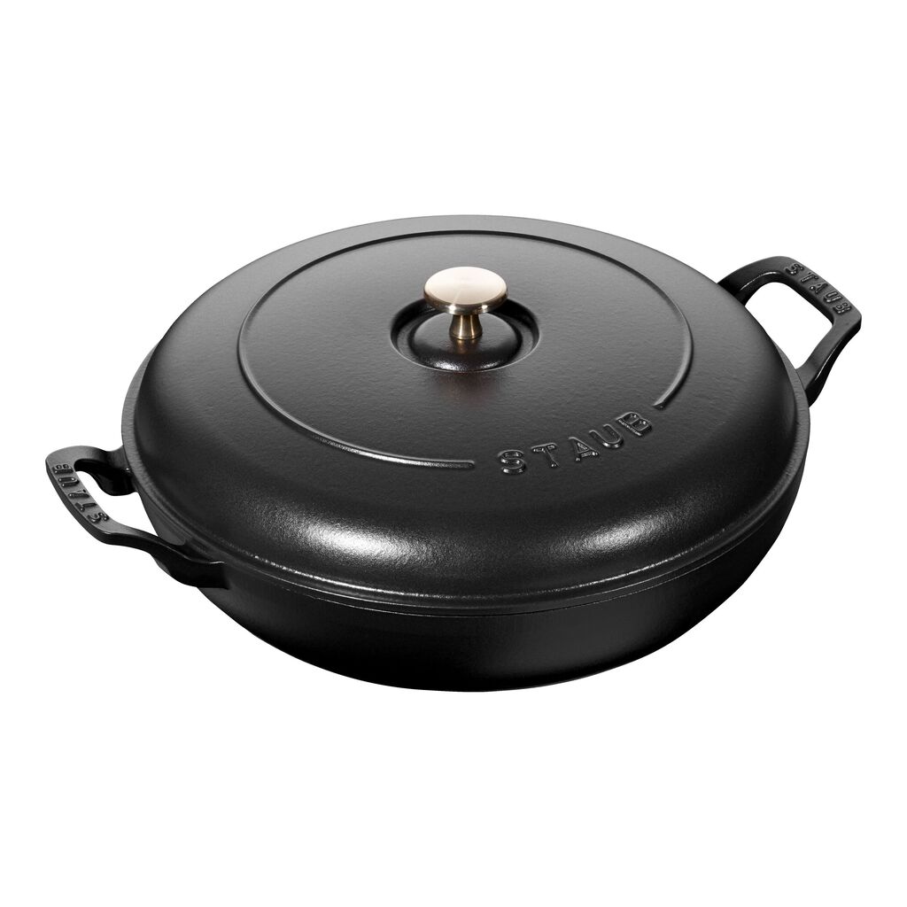 3.5 qt, Braiser, Matte Black,,large