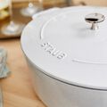 6 qt, Wide Oval French Oven, White Truffle,,large