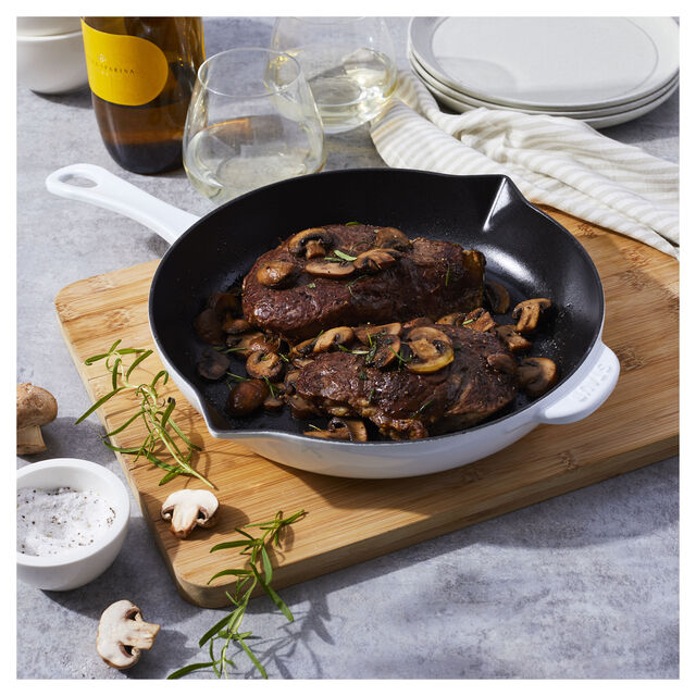 10-inch, Fry Pan, Pure White,,large