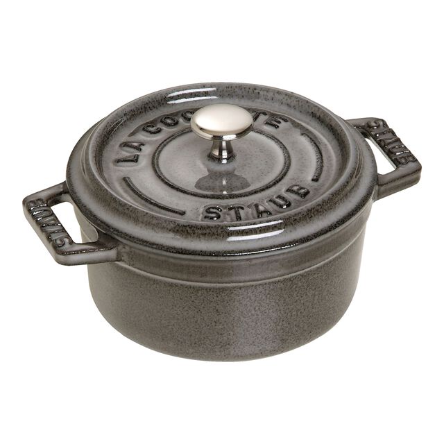 0.25 qt, Mini Round Dutch Oven, Graphite Grey,,large