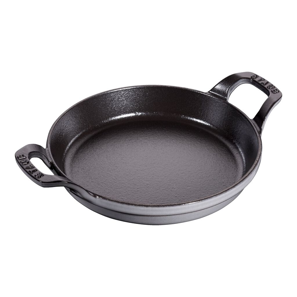 7.5-inch, Round, Gratin Baking Dish, Graphite Grey,,large