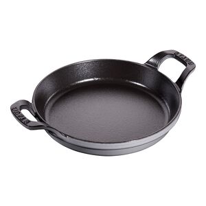 7.5-inch, Round, Gratin Baking Dish, Graphite Grey