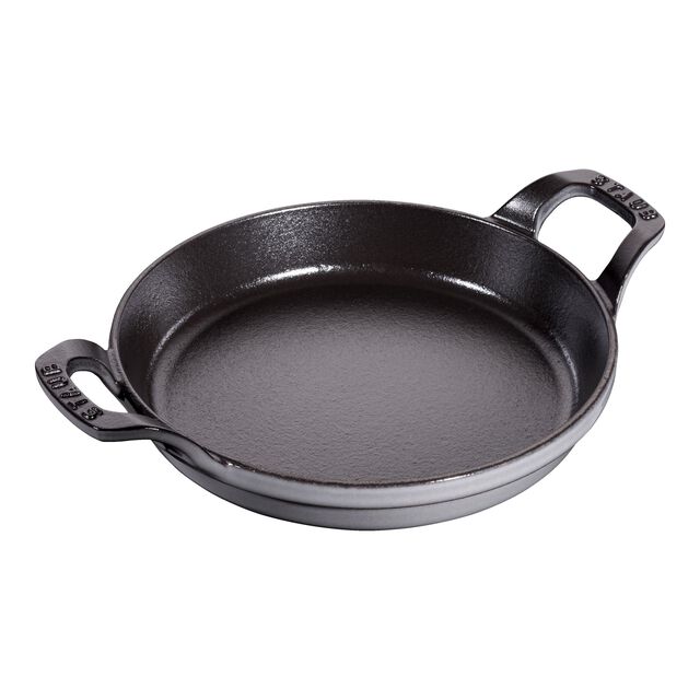 7.5-inch, Round, Gratin Baking Dish, Graphite Grey,,large