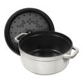 7 qt, Round, Dutch Oven, White Truffle - Factory Second,,large