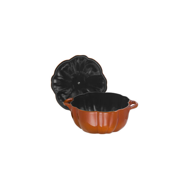 3.5 qt, Pumpkin, Dutch Oven With Brass Knob, Burnt Orange,,large