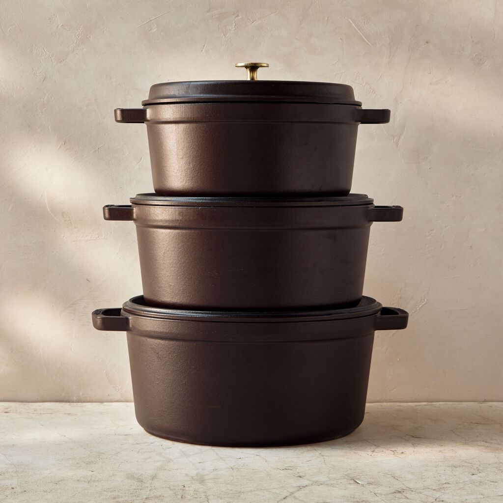 5.5 qt, Round, Dutch Oven, Matte Espresso,,large