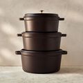 5.5 qt, Round, Dutch Oven, Matte Espresso,,large