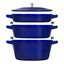 4-pc Stackable Cookware Set, Dark Blue, Cast Iron  preview