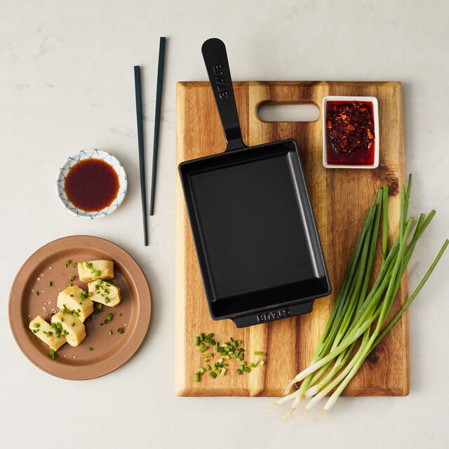 6-inch, Egg Roll Pan, Matte Black,,large