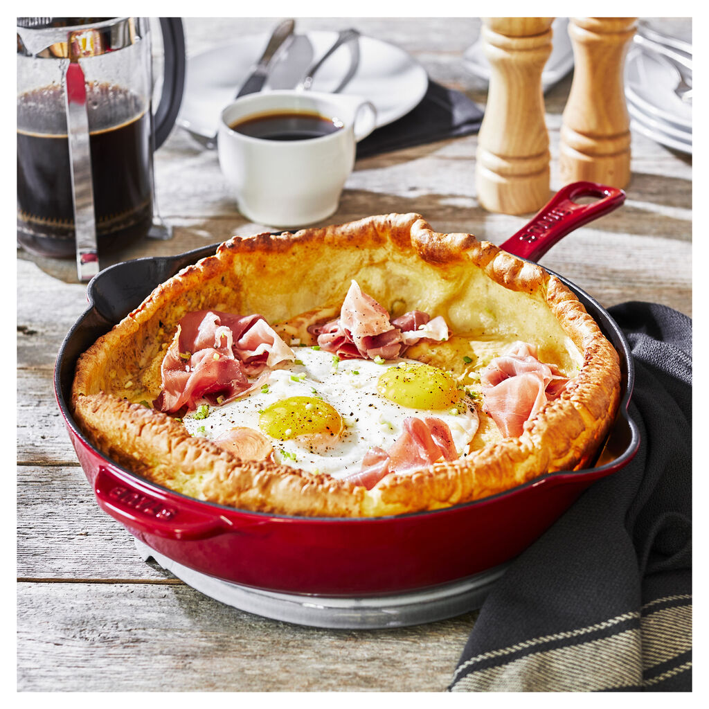 11-inch, Traditional Deep Skillet, Cherry,,large