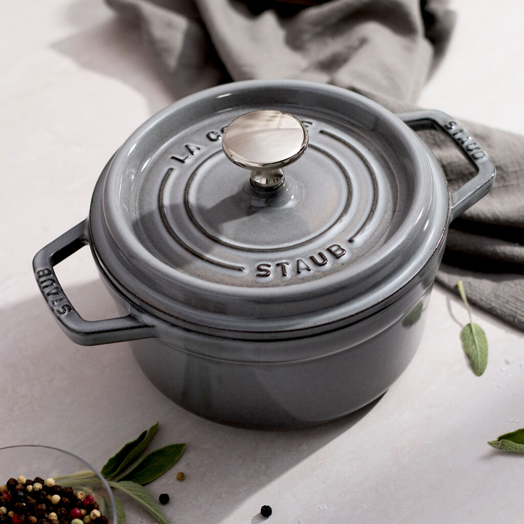 1.25 qt, Round, Dutch Oven, Graphite Grey,,large