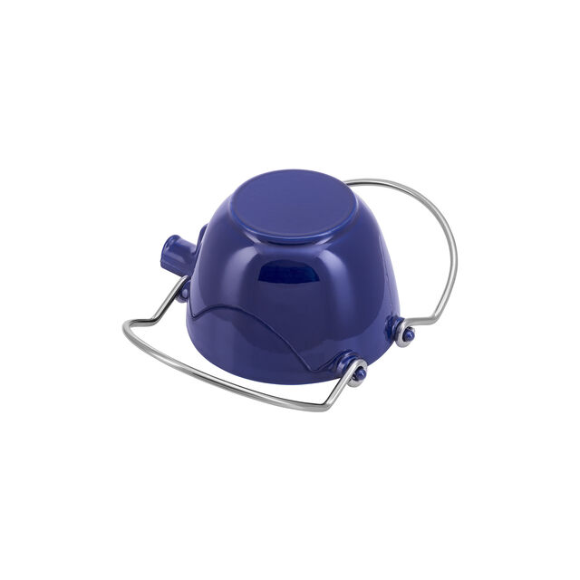 1 qt, Round, Tea Kettle, Dark Blue,,large
