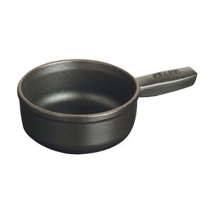 0.375 qt, Mini Cheese Fondue Pot, Matte Black