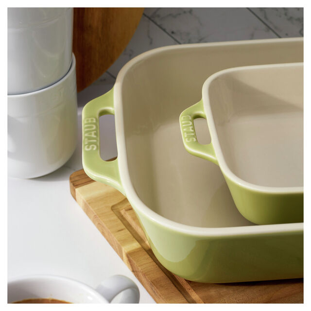 3-pc, Rectangular Baking Dish Set, Light Green,,large
