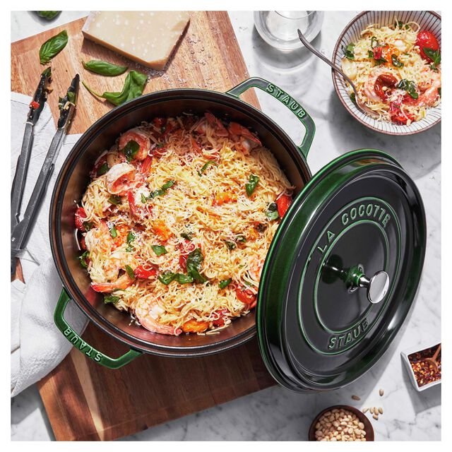 5.5 qt, Round, Dutch Oven, Basil,,large