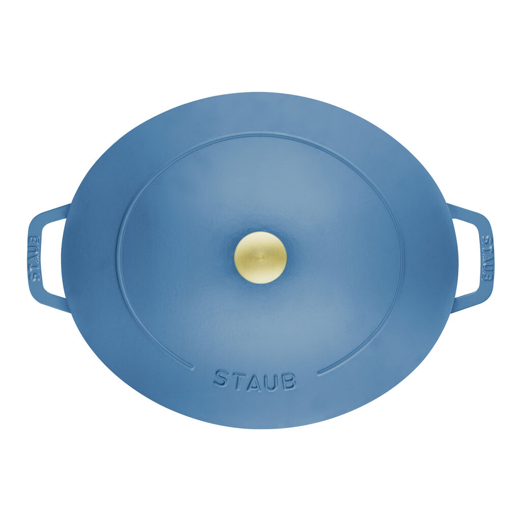 6 qt, Wide Oval French Oven, French Blue - Factory Second,,large