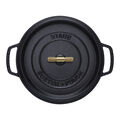 7 qt, Round, Dutch Oven Buster And Punch, Matte Black,,large