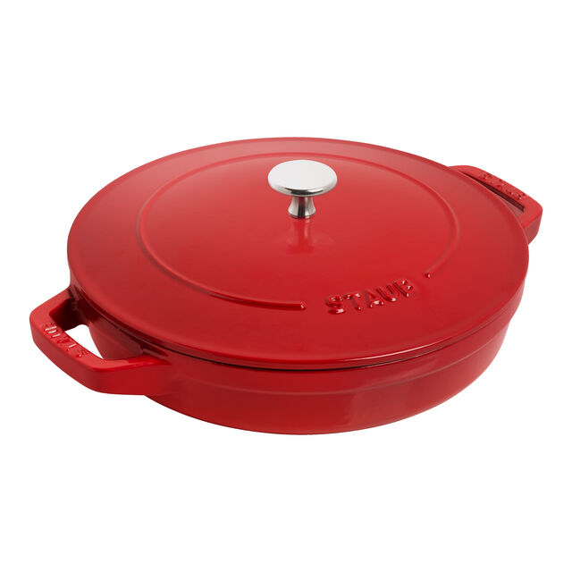 4-pc Stackable Cookware Set, Cherry, Cast Iron ,,large