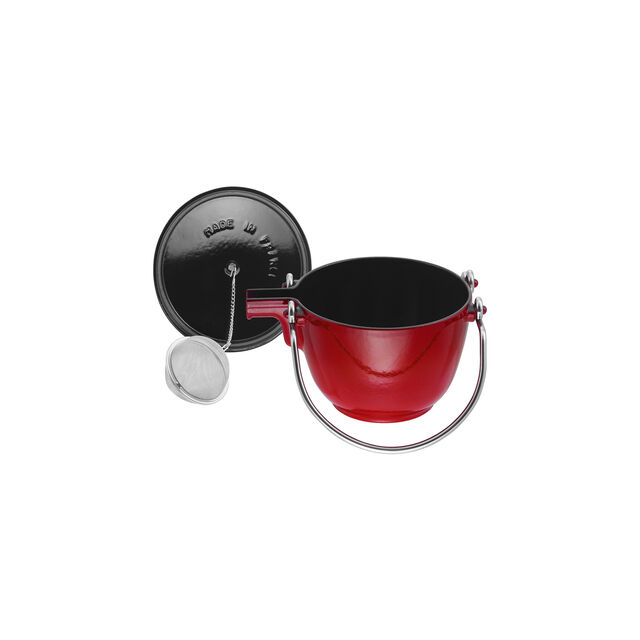 1 qt, Round, Tea Kettle, Cherry,,large