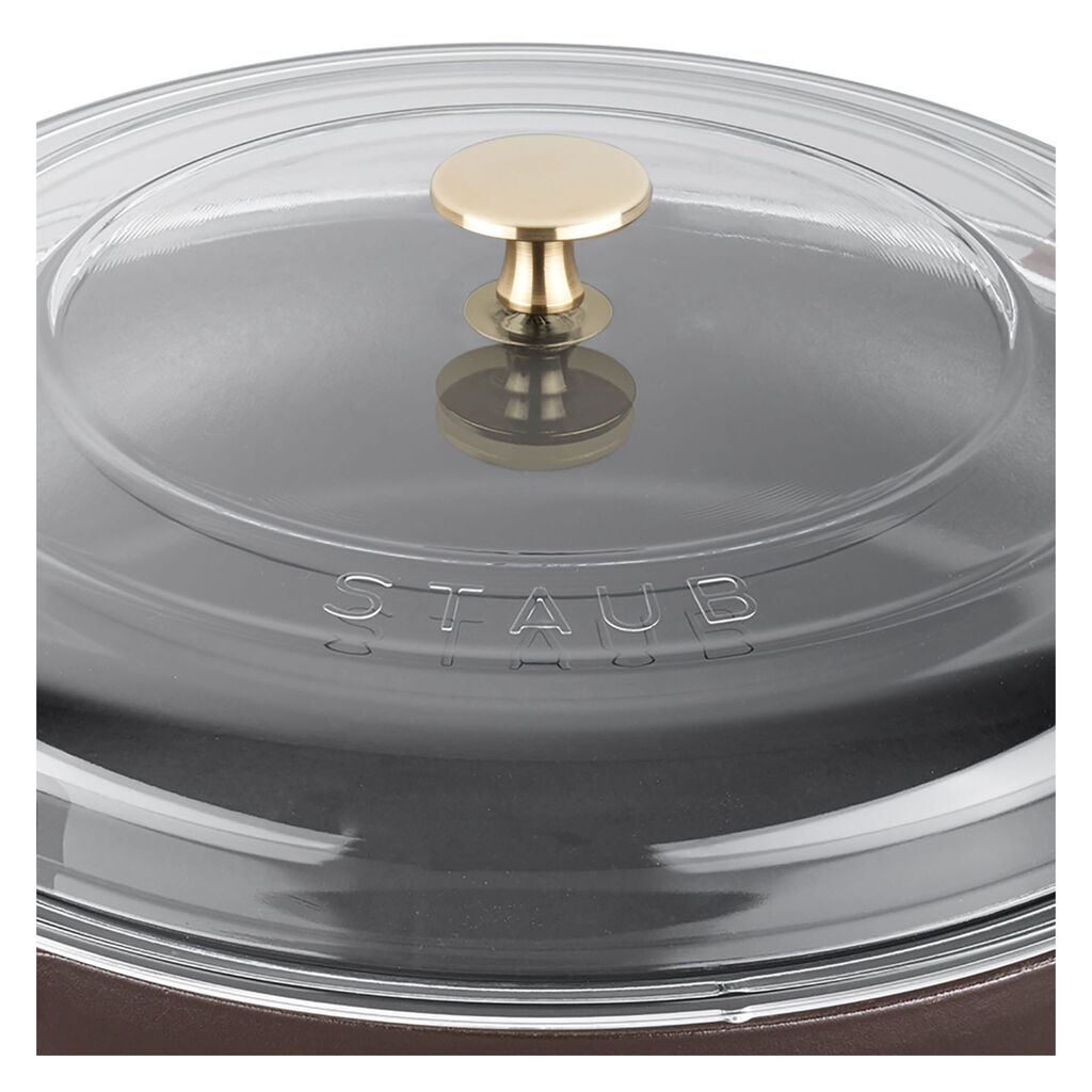 3.5 qt, Braiser With Glass Lid, Matte Espresso,,large