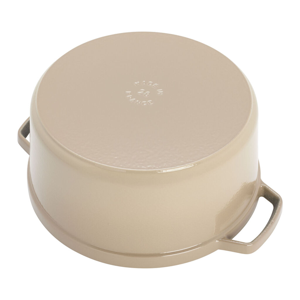 7 qt, Round, Dutch Oven, Sesame,,large