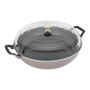 3.5 qt, Braiser With Glass Lid, Dark Blue,,large