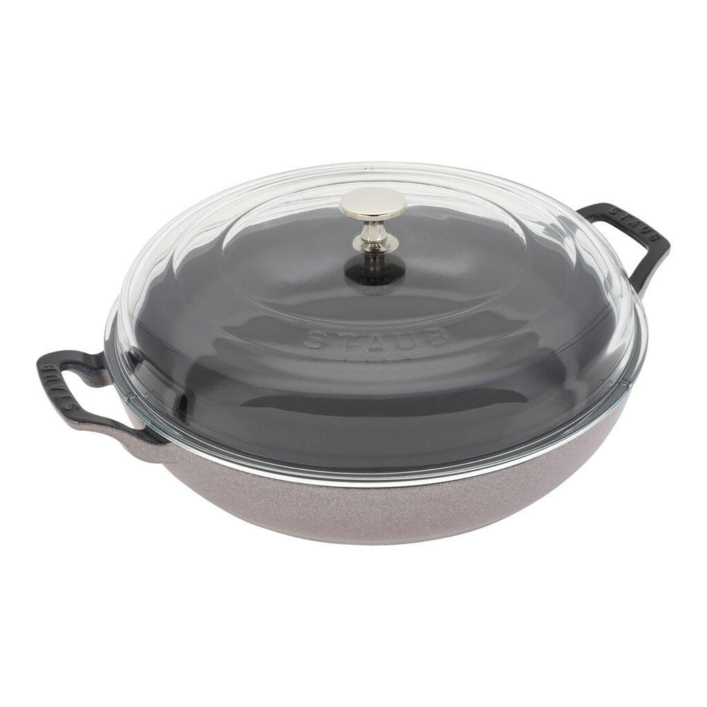 3.5 qt, Braiser With Glass Lid, Lilac,,large