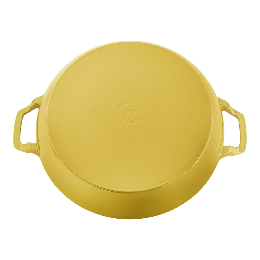 3.5 qt, Braiser With Glass Lid, Citron,,large