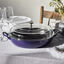 3.5 qt, Braiser With Glass Lid, Dark Blue,,large preview