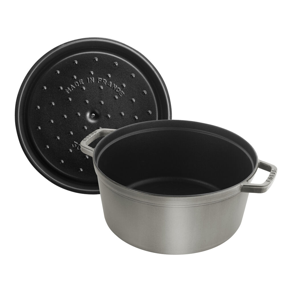 4 qt, Round, Dutch Oven, Graphite Grey,,large