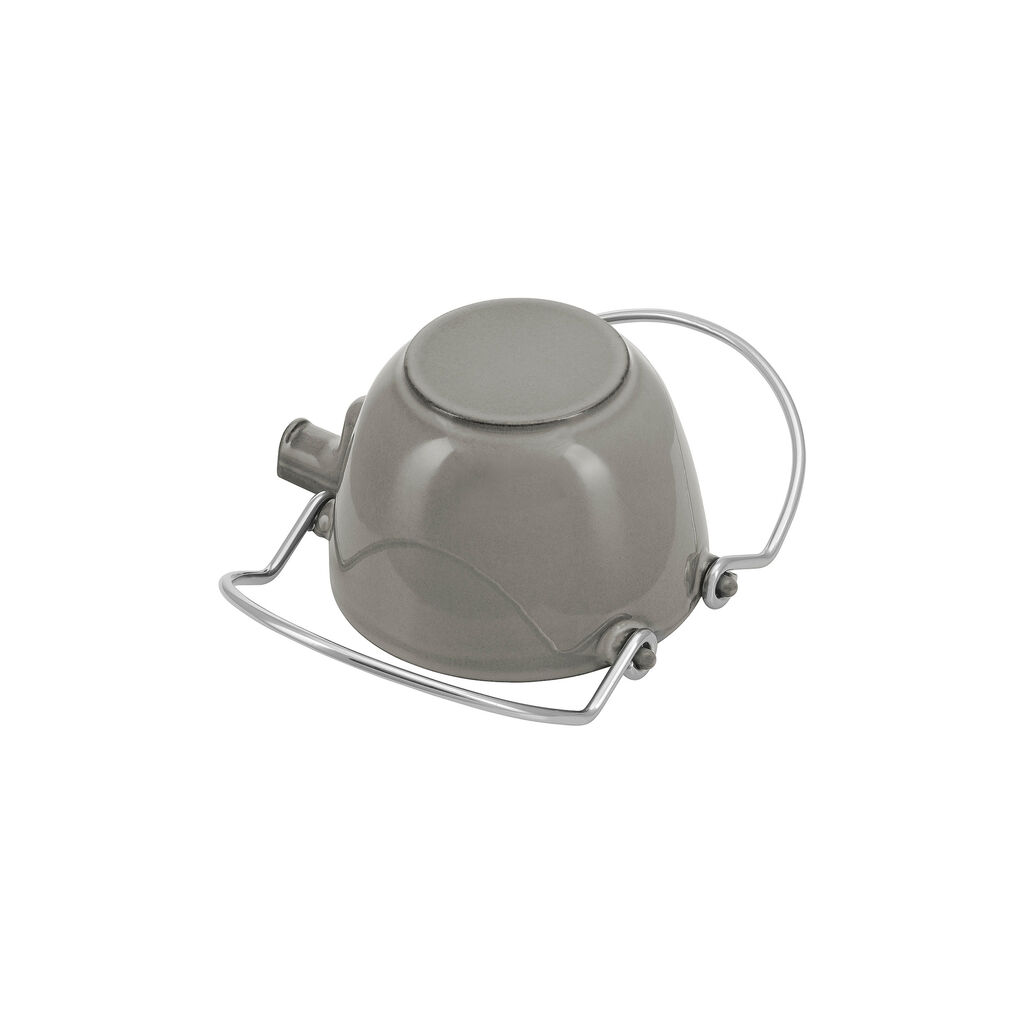 1 qt, Round, Tea Kettle, Graphite Grey,,large