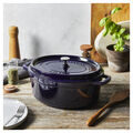 5.75 qt, Oval, Dutch Oven, Dark Blue,,large