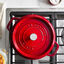 4 qt, Round, Dutch Oven, Cherry,,large preview