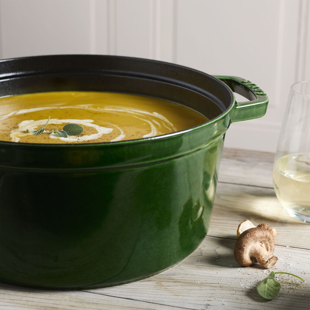 6.5 qt, Braise and Grill Dutch Oven Set, Basil,,large