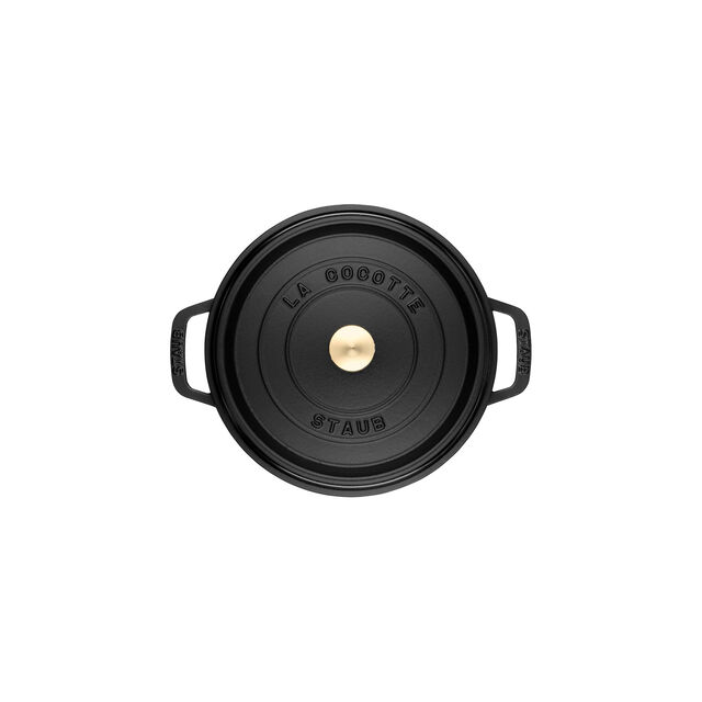 13.25 qt, Round, Dutch Oven, Matte Black - Factory Second,,large
